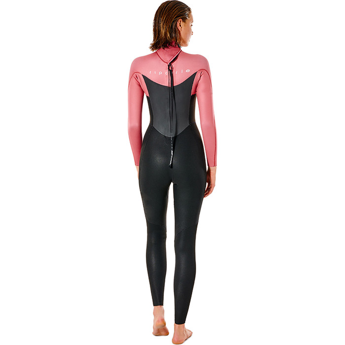 2022 Rip Curl Womens Omega 3/2mm GBS Back Zip Wetsuit WSM9LW - Dusty Rose